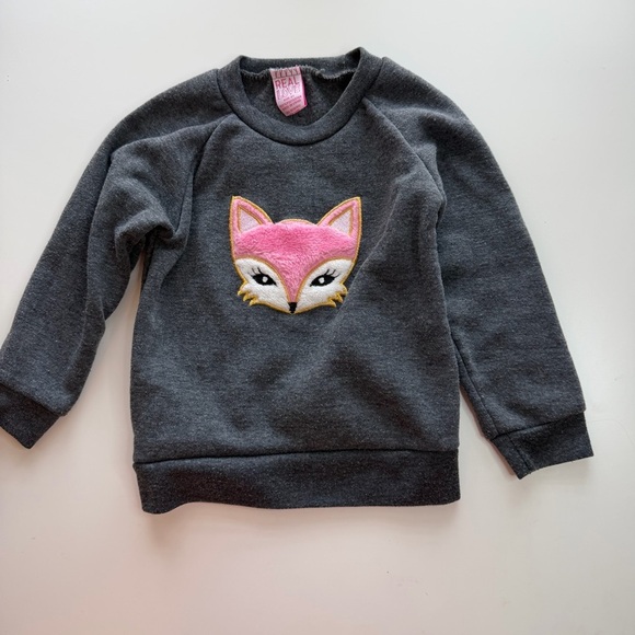 Gray and Pink Fox Kids Matching Set - Picture 2 of 8